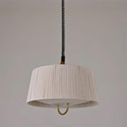 Delaney Lampe Pendante Plissée Ajustable Élégante - Neutralighting