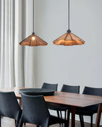 Delfina Lampe Suspendue Panneau en Bois Wabi-Sabi Organique - Neutralighting