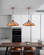 Delfina Lampe Suspendue Panneau en Bois Wabi-Sabi Organique - Neutralighting