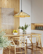 Delfina Lampe Suspendue Panneau en Bois Wabi-Sabi Organique - Neutralighting