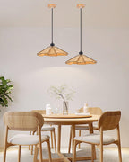 Delfina Lampe Suspendue Panneau en Bois Wabi-Sabi Organique - Neutralighting