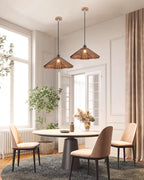 Delfina Lampe Suspendue Panneau en Bois Wabi-Sabi Organique - Neutralighting