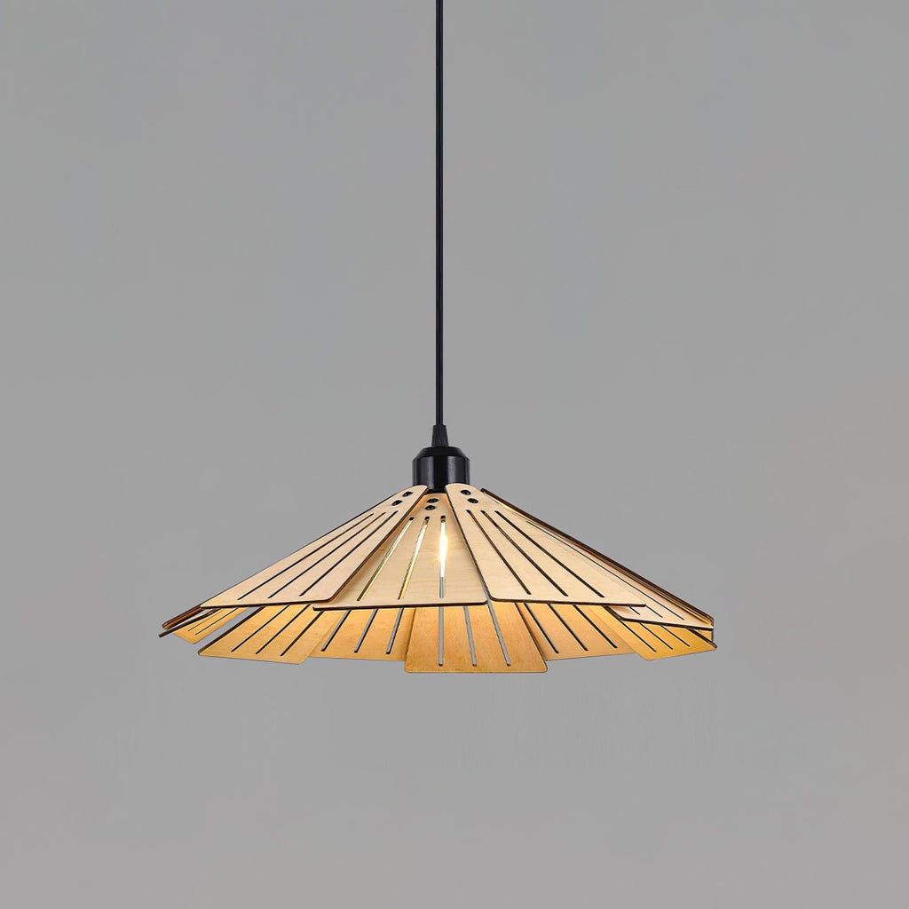 Delfina Lampe Suspendue Panneau en Bois Wabi-Sabi Organique - Neutralighting