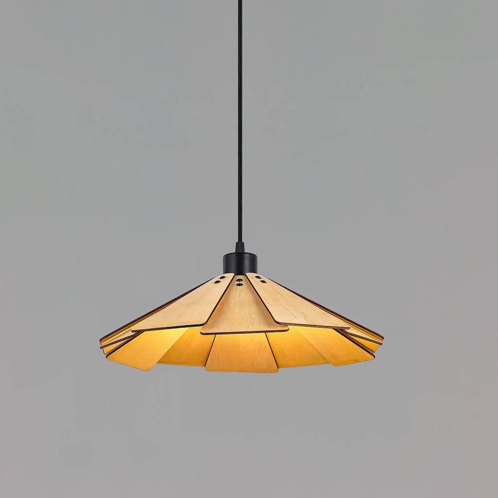 Delfina Lampe Suspendue Panneau en Bois Wabi-Sabi Organique - Neutralighting