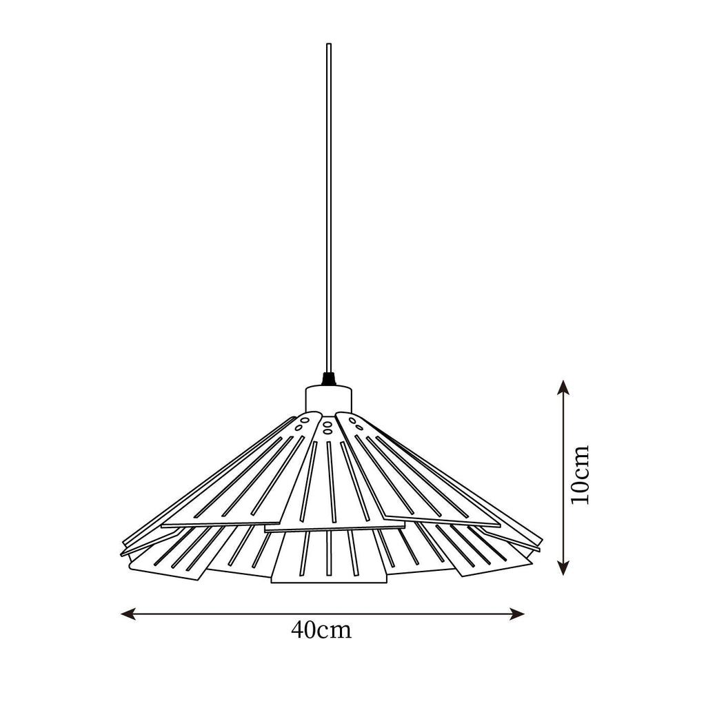 Delfina Lampe Suspendue Panneau en Bois Wabi-Sabi Organique - Neutralighting