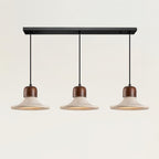 Ritta Lampe Pendante Forme Trompette Travertin - Neutralighting