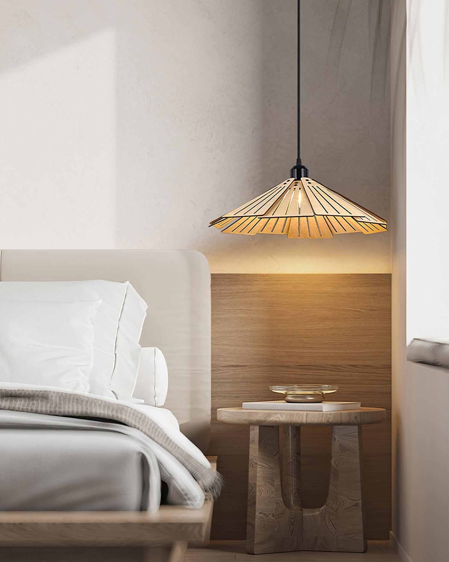 Delfina Lampe Suspendue Panneau en Bois Wabi-Sabi Organique - Neutralighting
