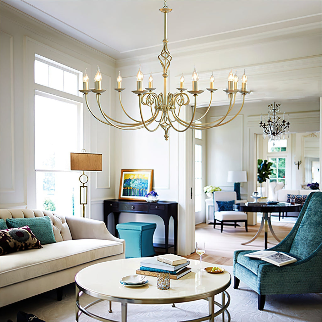 Grace Chandelier Métal Laiton Luxe Postmoderne - Neutralighting