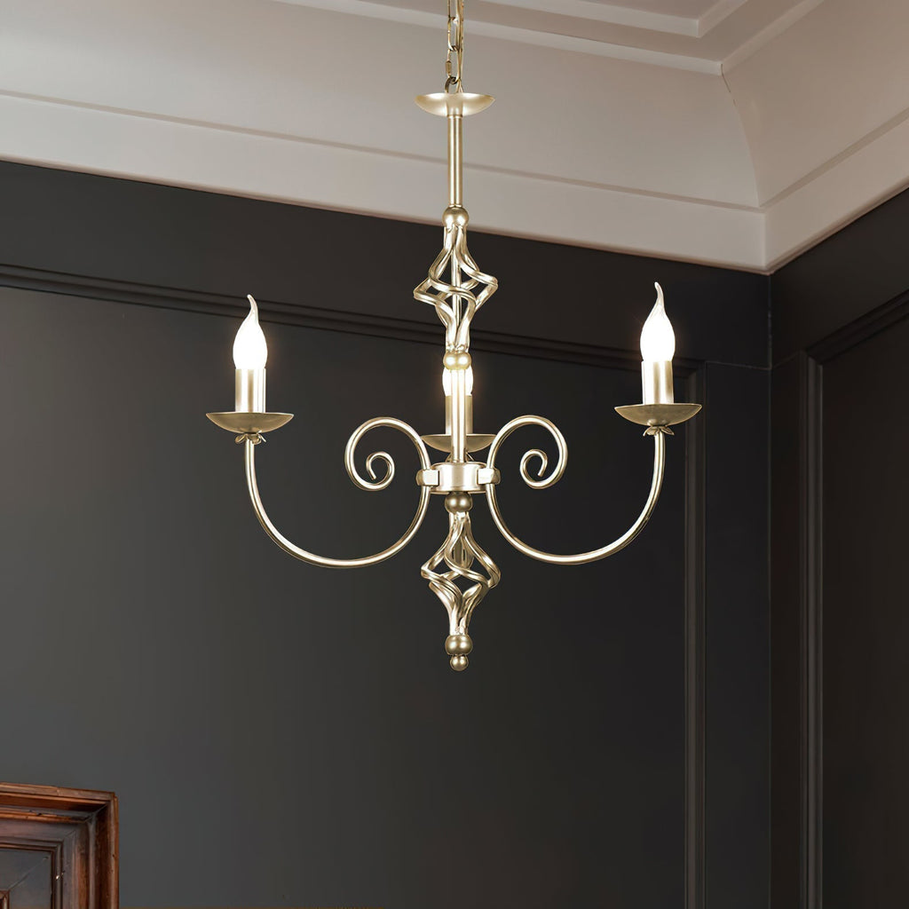 Grace Chandelier Métal Laiton Luxe Postmoderne - Neutralighting
