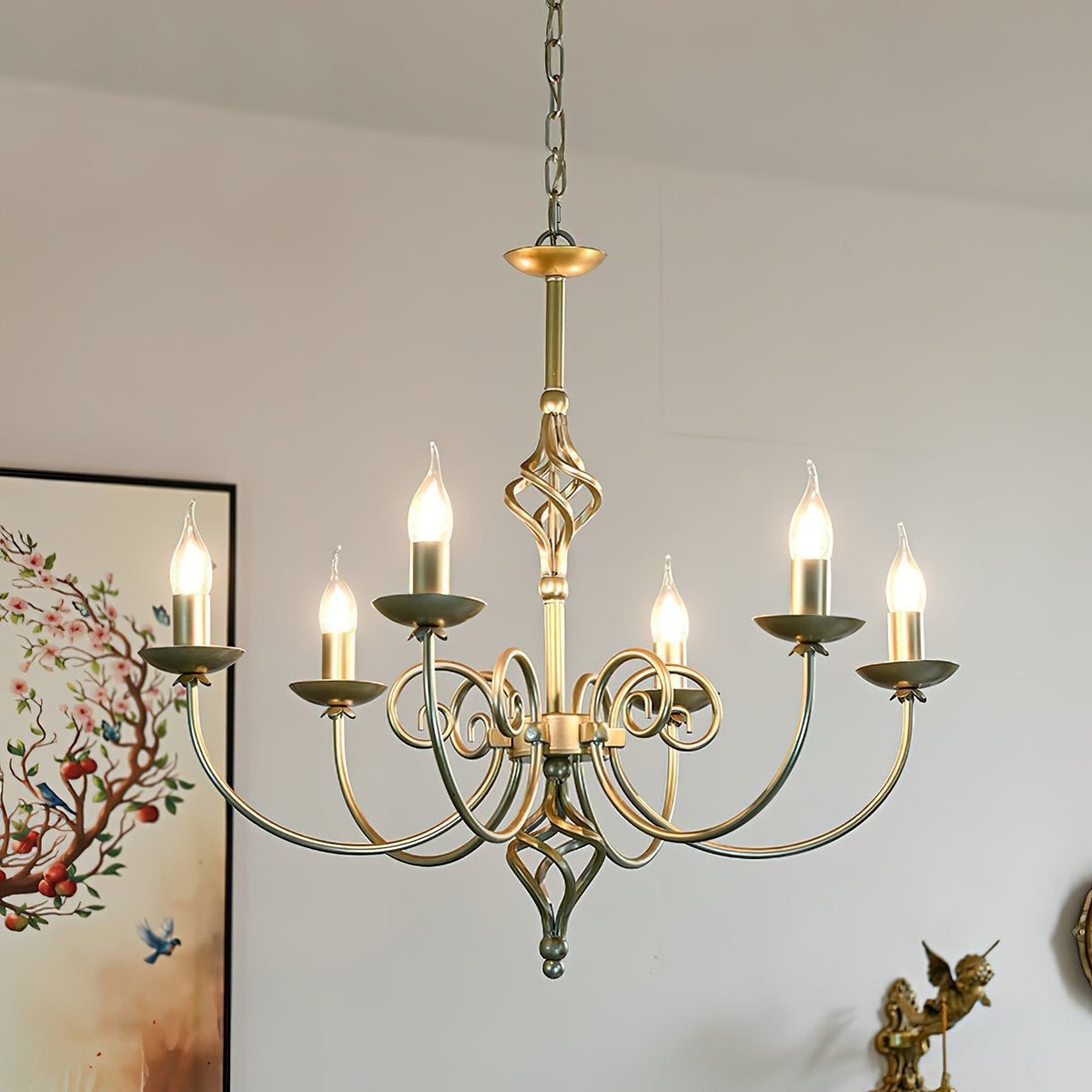 Grace Chandelier Métal Laiton Luxe Postmoderne - Neutralighting
