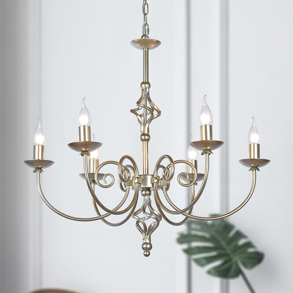 Grace Chandelier Métal Laiton Luxe Postmoderne - Neutralighting