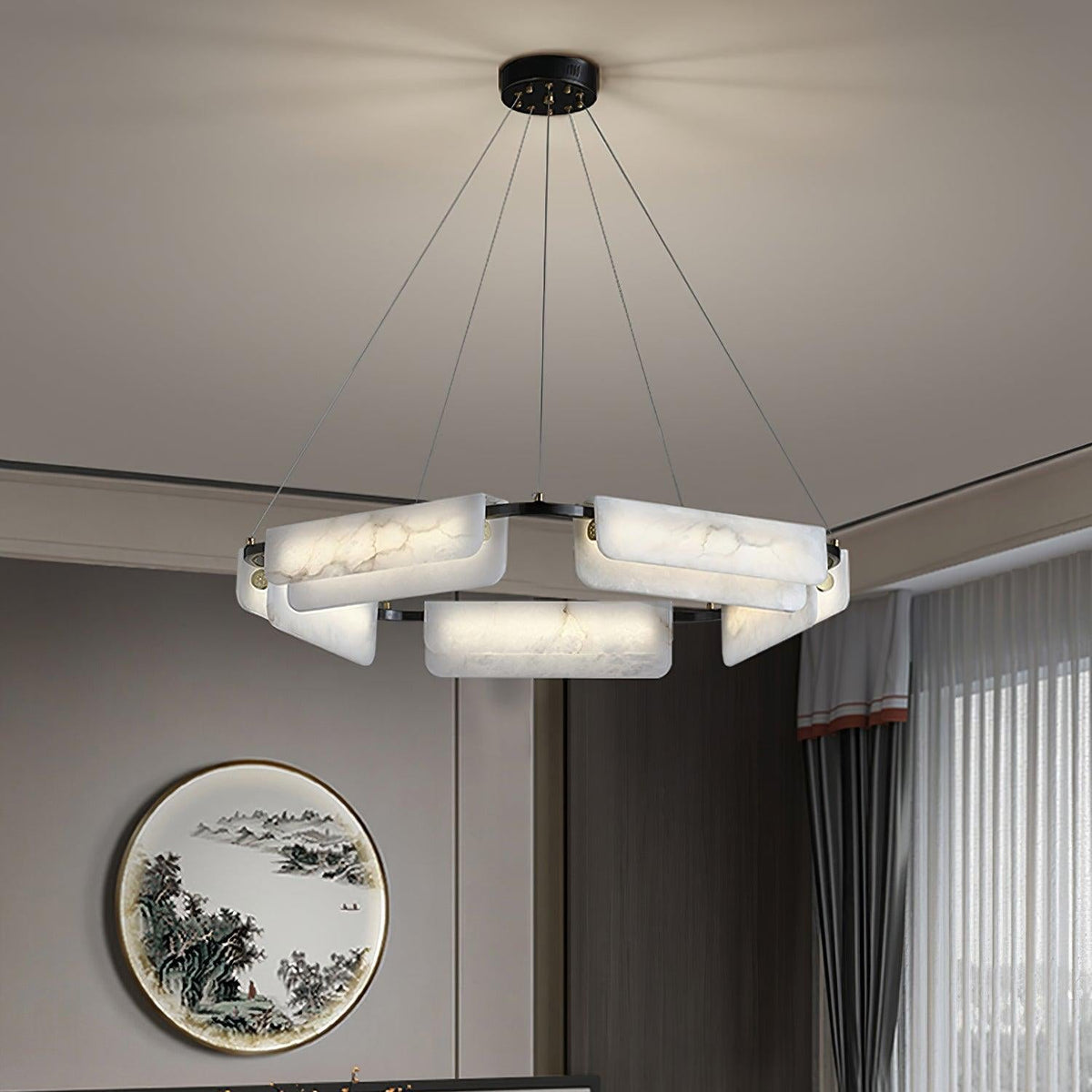 Circona Suspension en Albâtre Chandelier - Neutralighting