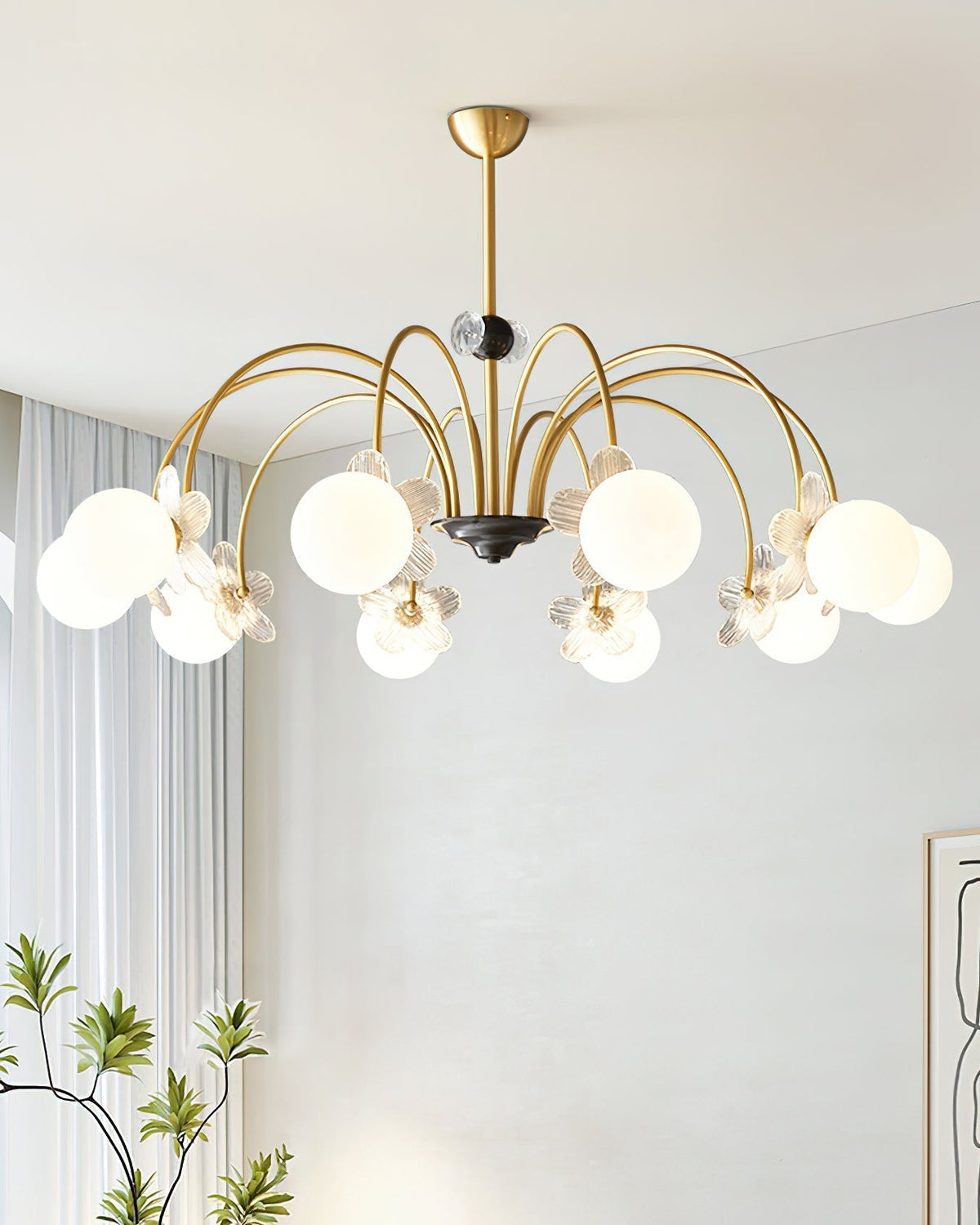 Petalia Lustre Laiton - Neutralighting