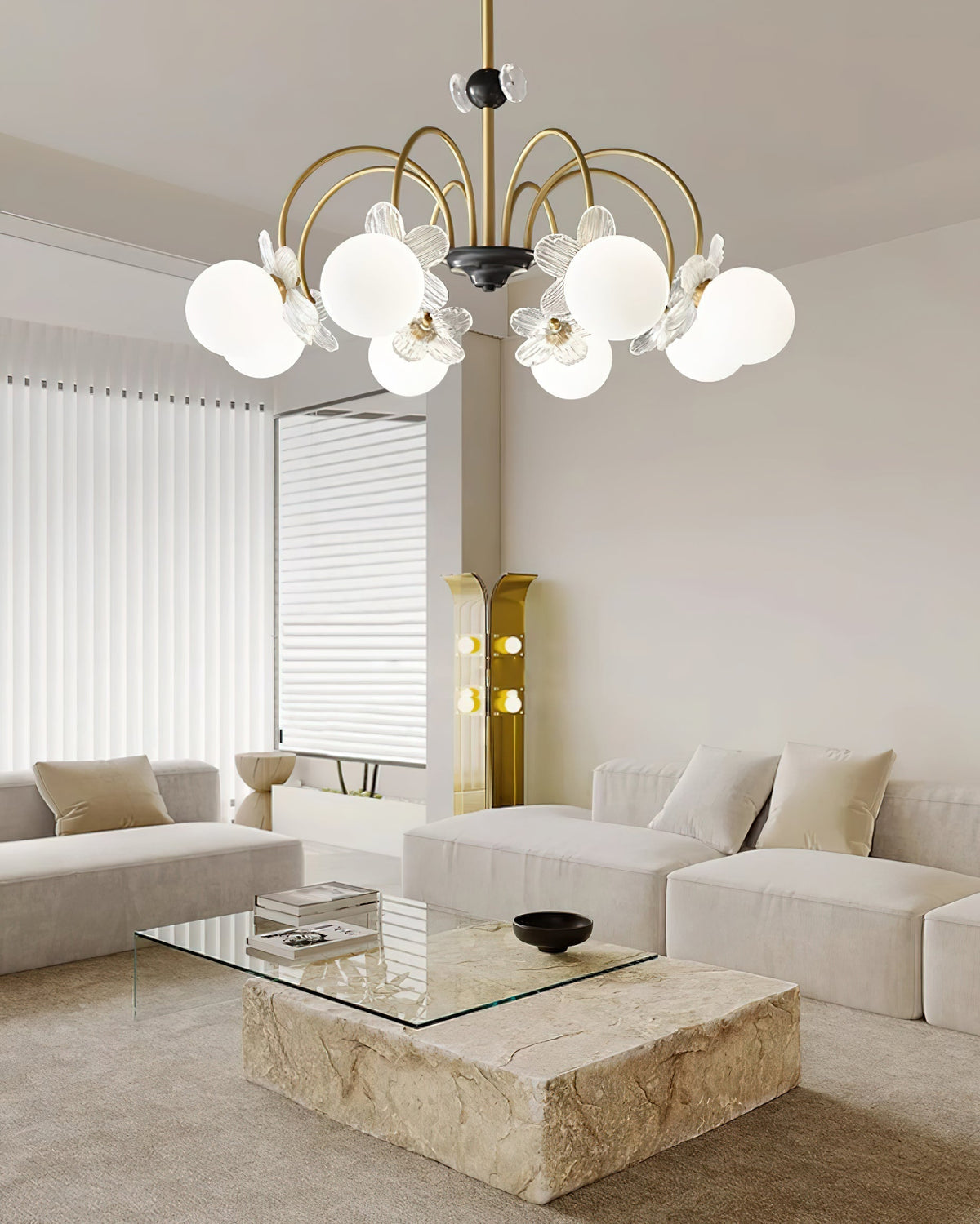 Petalia Lustre Laiton - Neutralighting