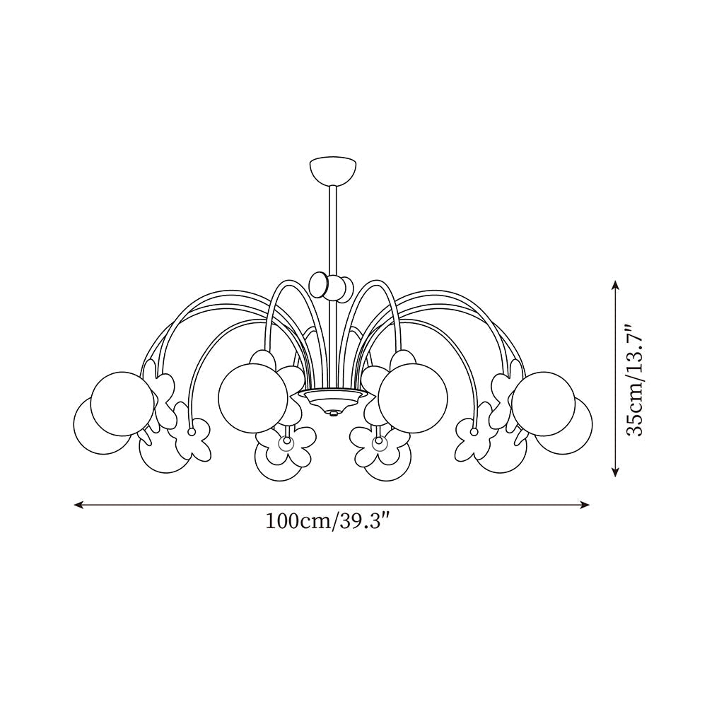 Petalia Lustre Laiton - Neutralighting
