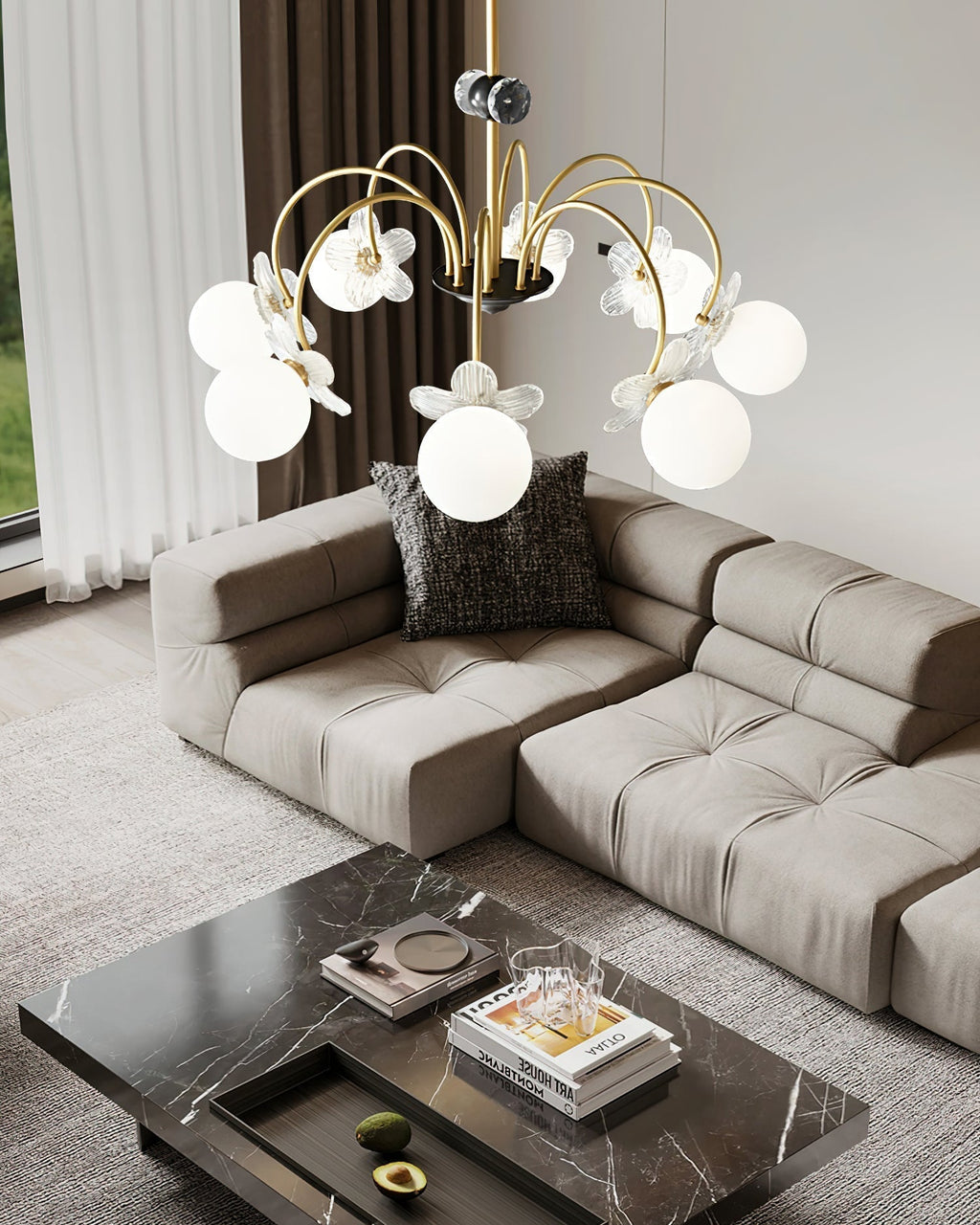 Petalia Lustre Laiton - Neutralighting