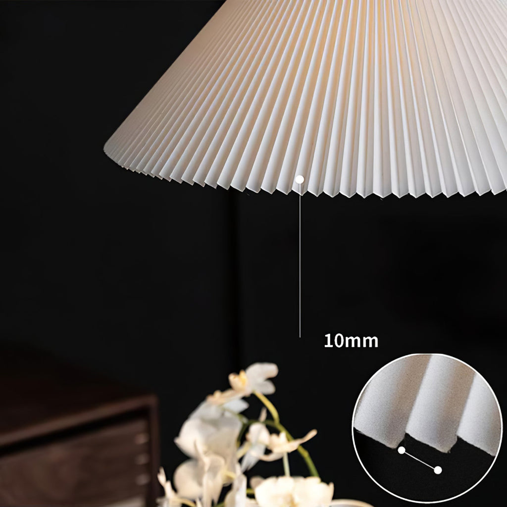 Knell Lampe Pendante en Métal Noir Plastique Plissée Minimaliste Moderne - Neutralighting