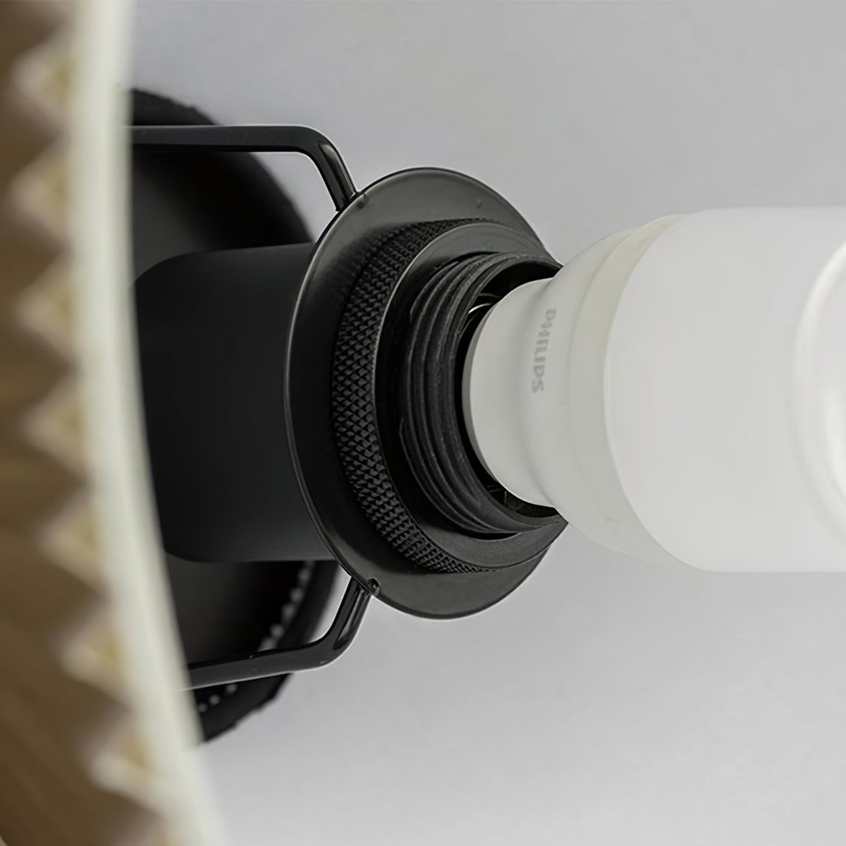 Knell Lampe Pendante en Métal Noir Plastique Plissée Minimaliste Moderne - Neutralighting