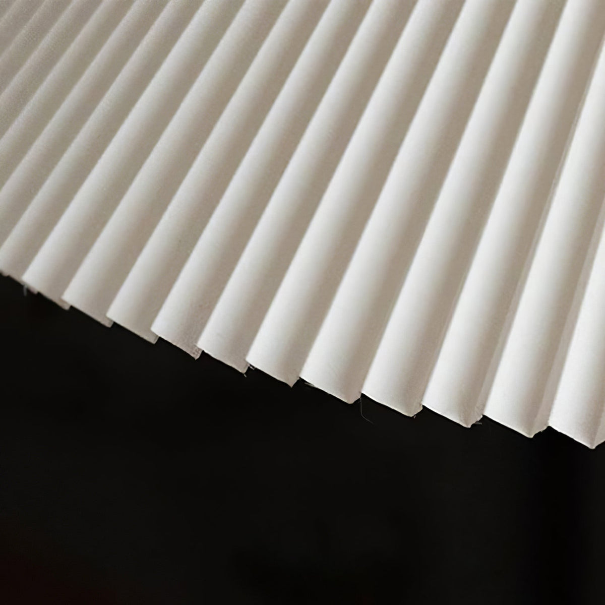 Knell Lampe Pendante en Métal Noir Plastique Plissée Minimaliste Moderne - Neutralighting