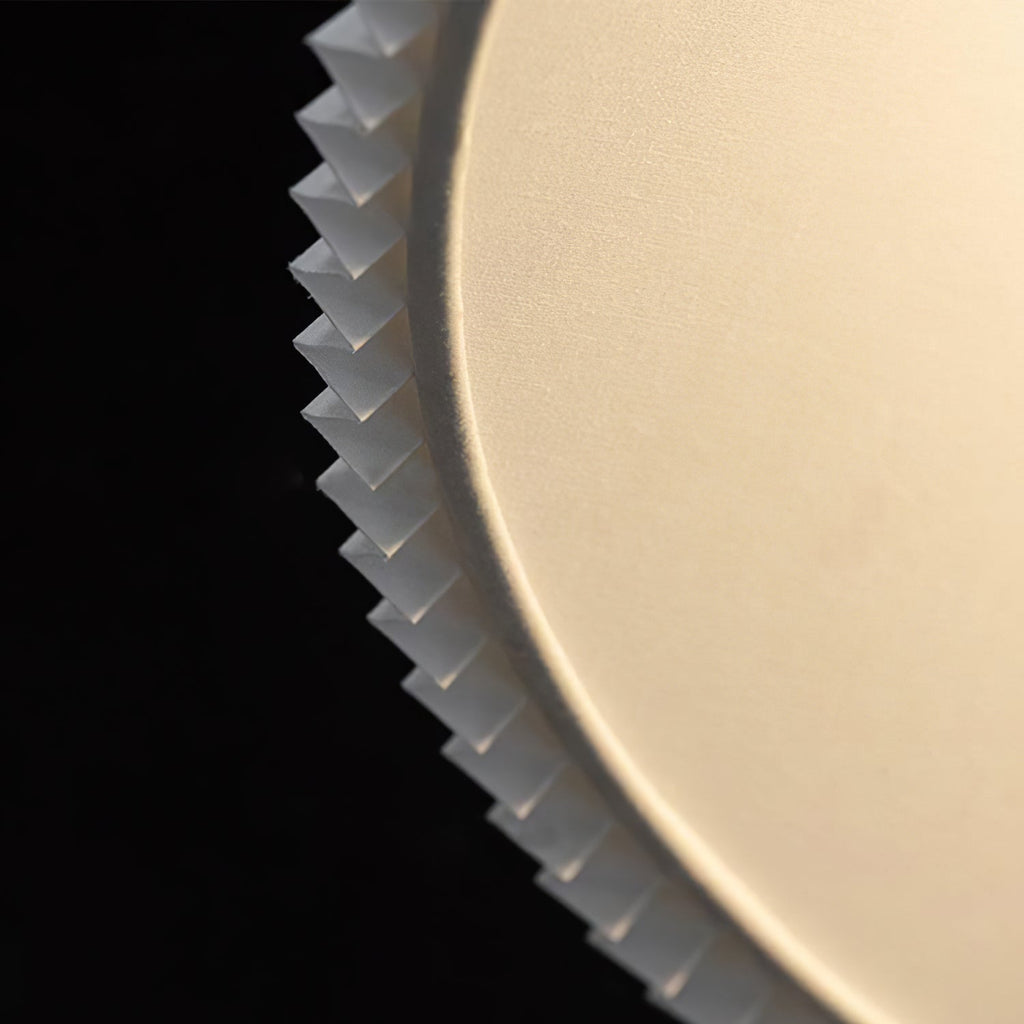 Knell Lampe Pendante en Métal Noir Plastique Plissée Minimaliste Moderne - Neutralighting
