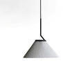 Knell Lampe Pendante en Métal Noir Plastique Plissée Minimaliste Moderne - Neutralighting