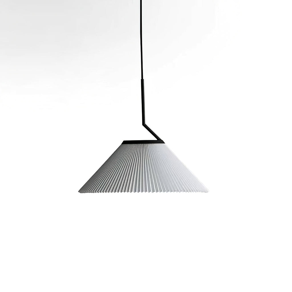 Knell Lampe Pendante en Métal Noir Plastique Plissée Minimaliste Moderne - Neutralighting
