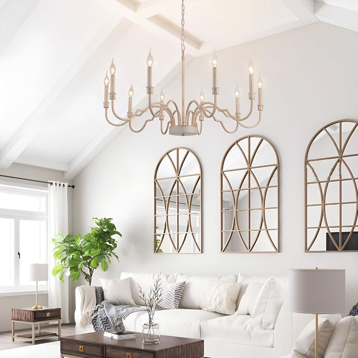 Oval Lustre Métal Laiton Industriel Vintage - Neutralighting