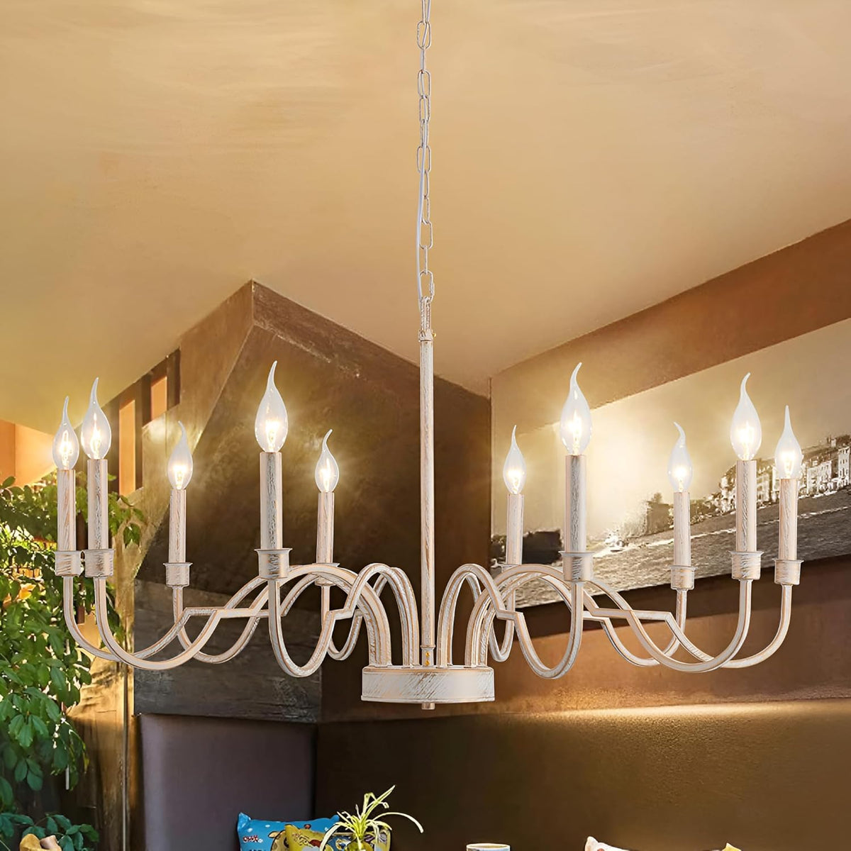 Oval Lustre Métal Laiton Industriel Vintage - Neutralighting