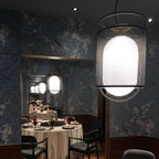 Solara Suspension Cylindre en Maille Accent en Laiton Industriel - Neutralighting