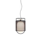 Solara Suspension Cylindre en Maille Accent en Laiton Industriel - Neutralighting