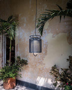 Solara Suspension Cylindre en Maille Accent en Laiton Industriel - Neutralighting