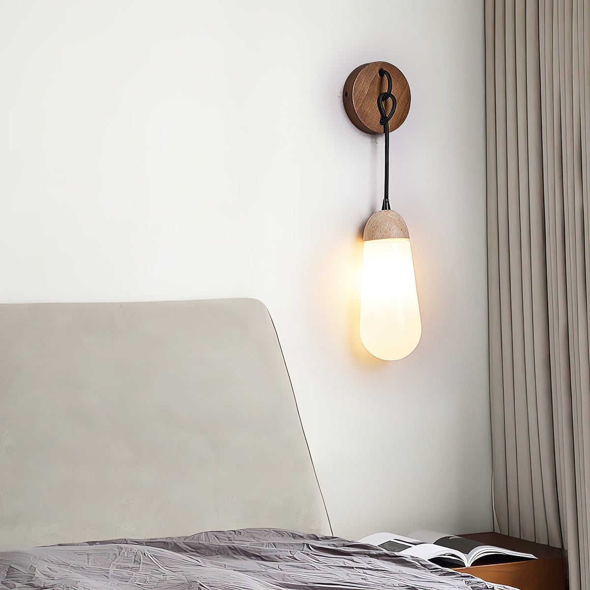 Radiant Applique Murale Bois Travertin Minimaliste Moderne - Neutralighting