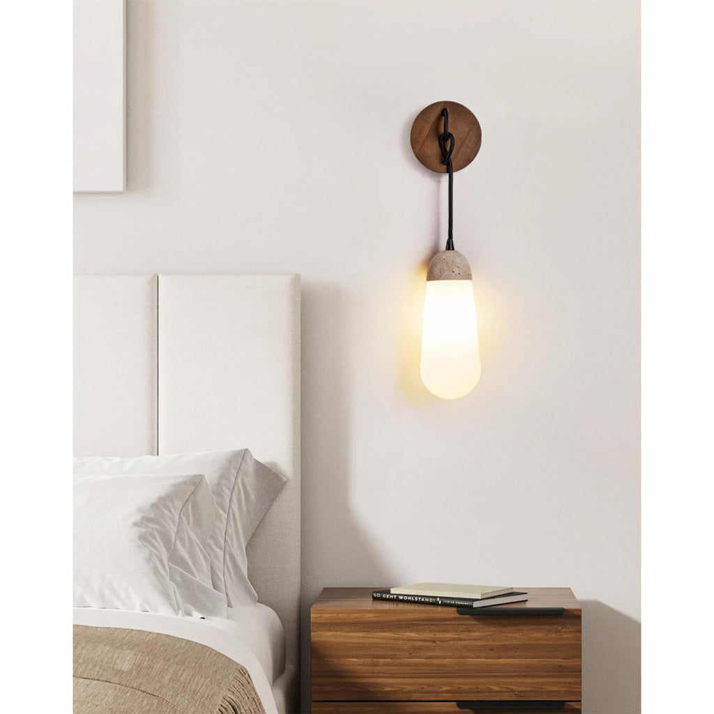 Radiant Applique Murale Bois Travertin Minimaliste Moderne - Neutralighting