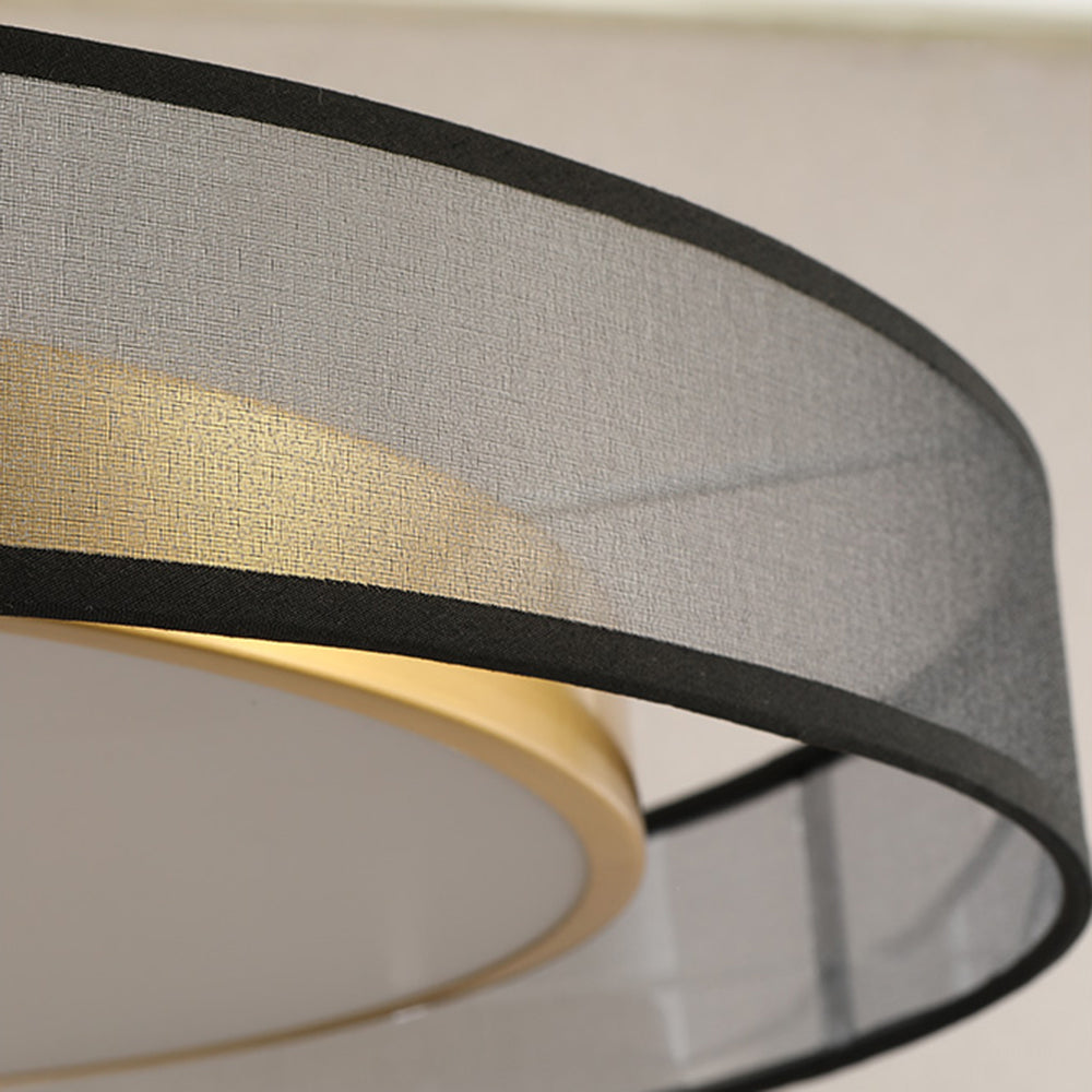 Arisha Plafonnier Rond Moderne, Métal/Acrylique, Doré, Salon - Neutralighting