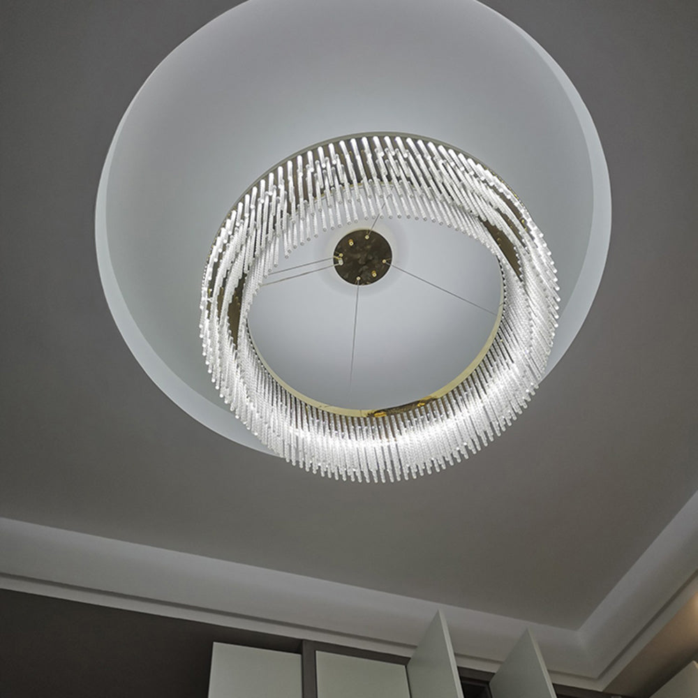 Arisha Suspension Ronde Moderne, Métal, Doré, Salon/Hôtellerie - Neutralighting