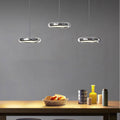 Arisha Suspension Ronde Moderne, Métal/Acrylique, Argent/Or/Rose Rouge, Salon - Neutralighting