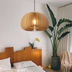 Muto Suspension Citrouille Rustique, Bois/Metal, Bois, Salon - Neutralighting