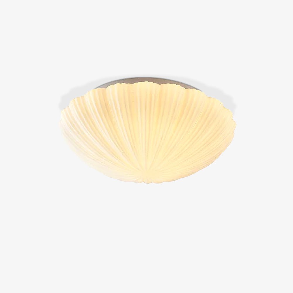 Solara Plafonnier Forme Coquillage Cannelé Doux Élégant - Neutralighting