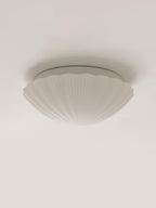 Solara Plafonnier Forme Coquillage Cannelé Doux Élégant - Neutralighting