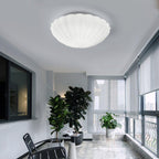 Solara Plafonnier Forme Coquillage Cannelé Doux Élégant - Neutralighting