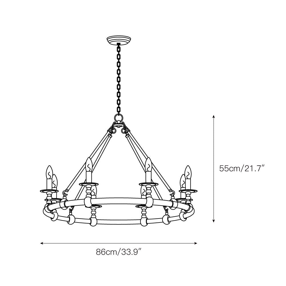 Unite Lustre Rond Industriel Vintage En Métal Doré - Neutralighting