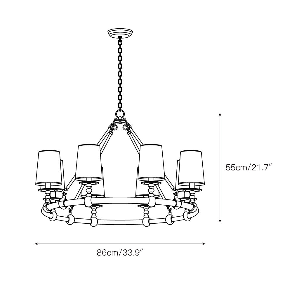 Unite Lustre Rond Industriel Vintage En Métal Doré - Neutralighting