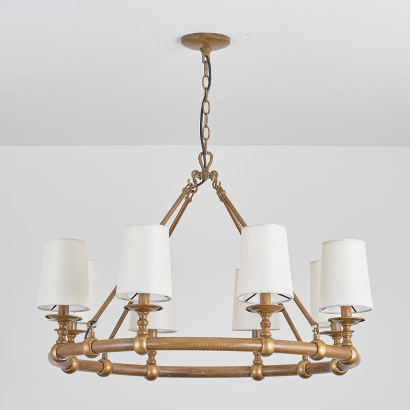 Unite Lustre Rond Industriel Vintage En Métal Doré - Neutralighting