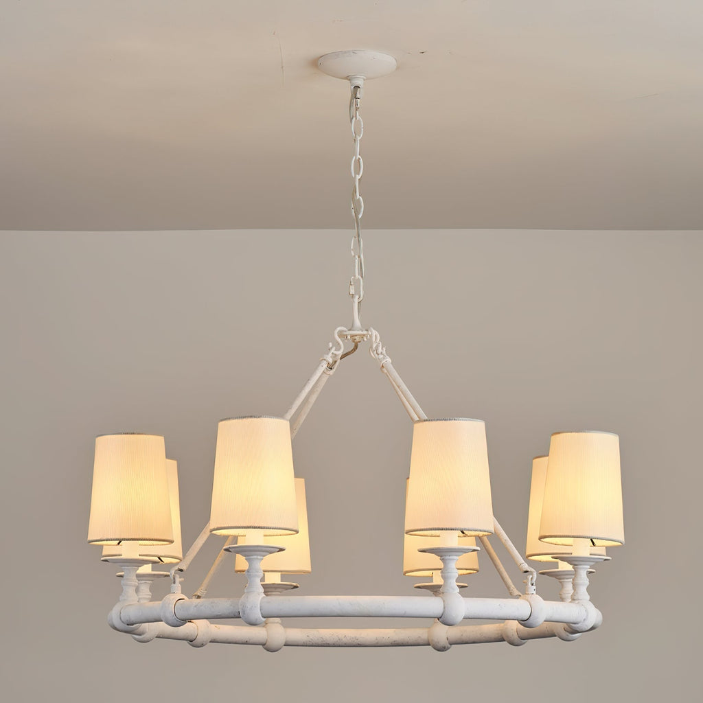 Unite Lustre Rond Industriel Vintage En Métal Doré - Neutralighting