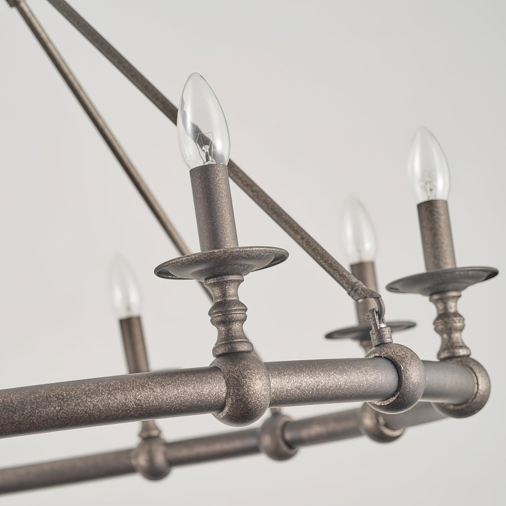 Unite Lustre Rond Industriel Vintage En Métal Doré - Neutralighting
