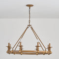 Unite Lustre Rond Industriel Vintage En Métal Doré - Neutralighting