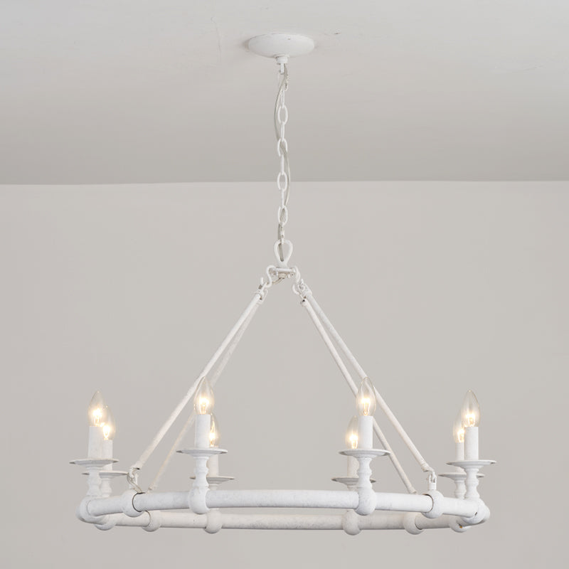 Unite Lustre Rond Industriel Vintage En Métal Doré - Neutralighting