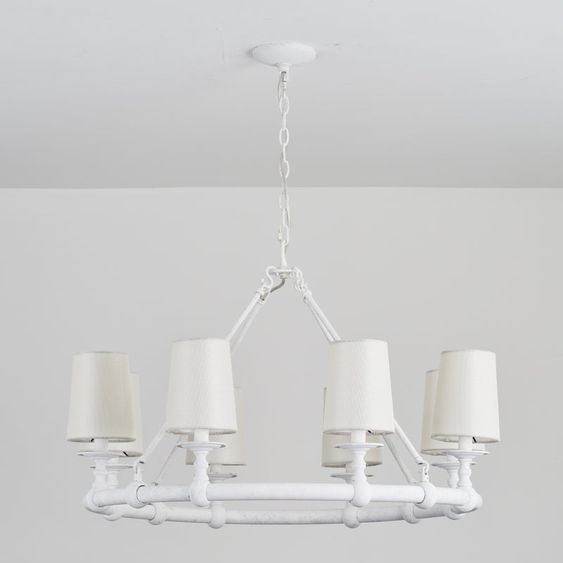 Unite Lustre Rond Industriel Vintage En Métal Doré - Neutralighting