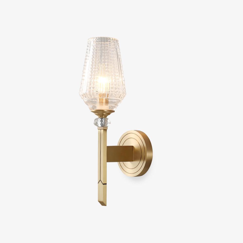 Lustra Applique Murale Laiton Cristal Élégante - Neutralighting