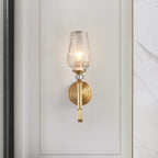 Lustra Applique Murale Laiton Cristal Élégante - Neutralighting